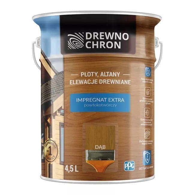 Drewnochron Extra Impregnat 4,5L Dąb