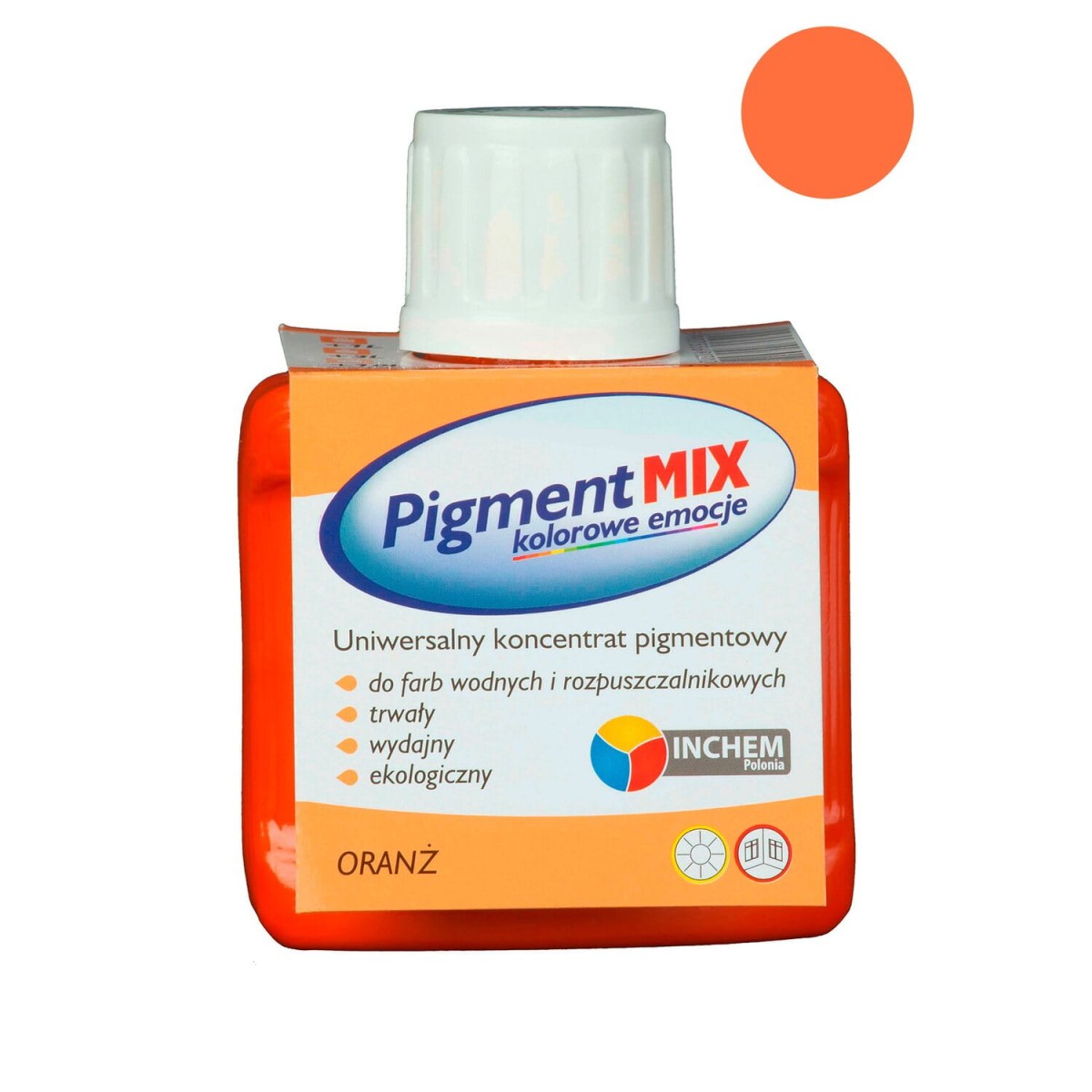 INCHEM Pigment Mix barwnik do farb ORANŻ 80ml