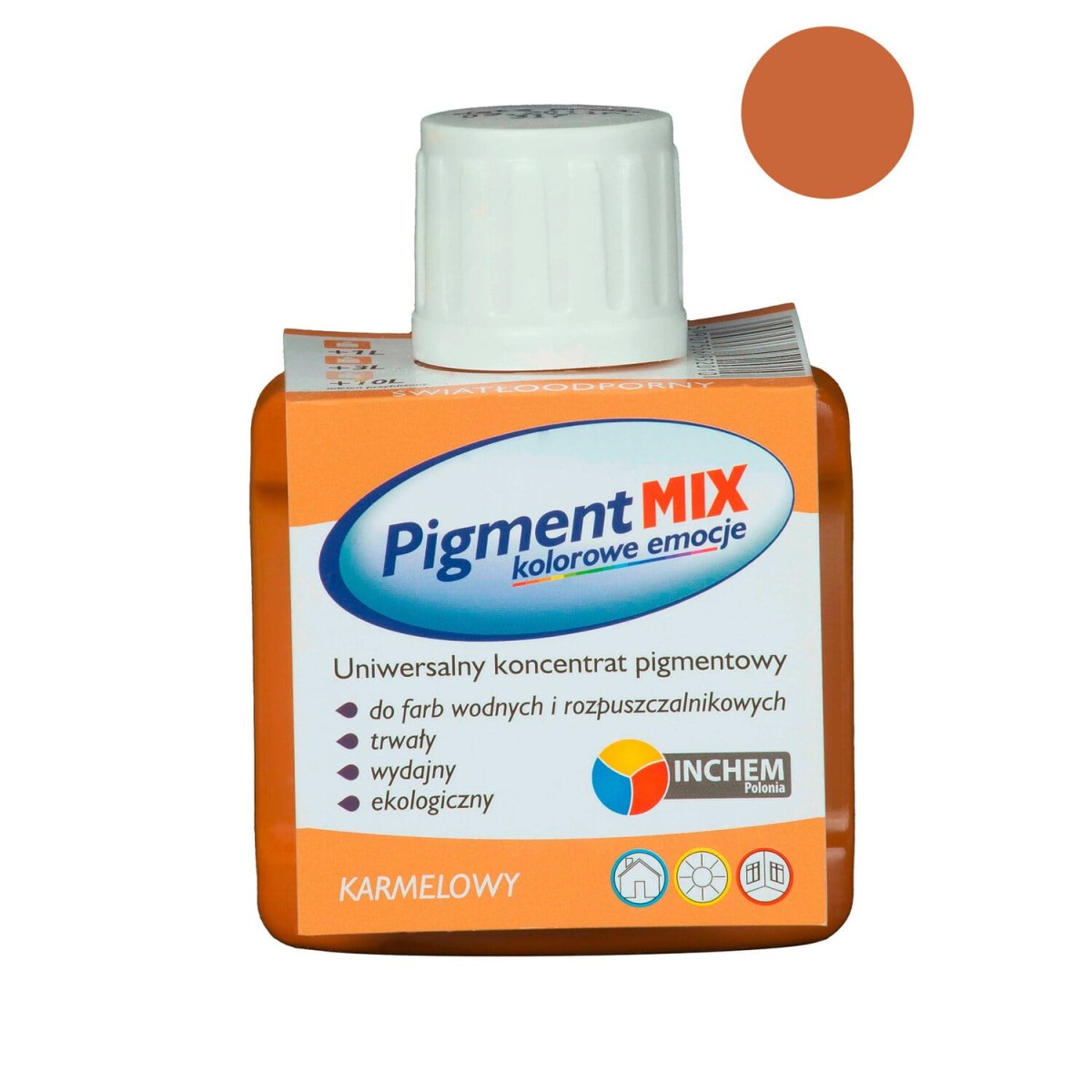 INCHEM Pigment Mix barwnik do farb KARMELOWY 80ml