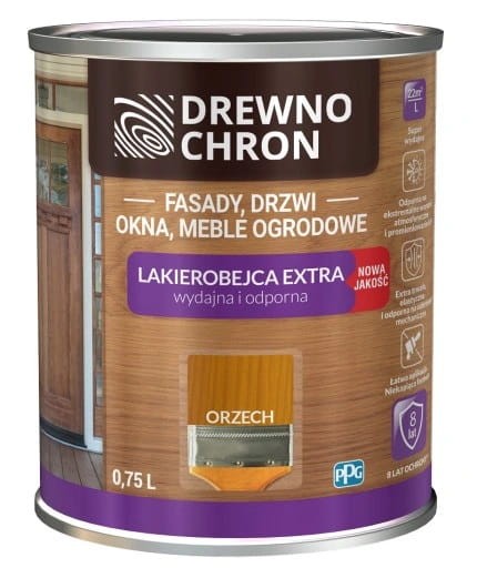 Drewnochron Lakierobejca Extra 0,75L Orzech Jasny