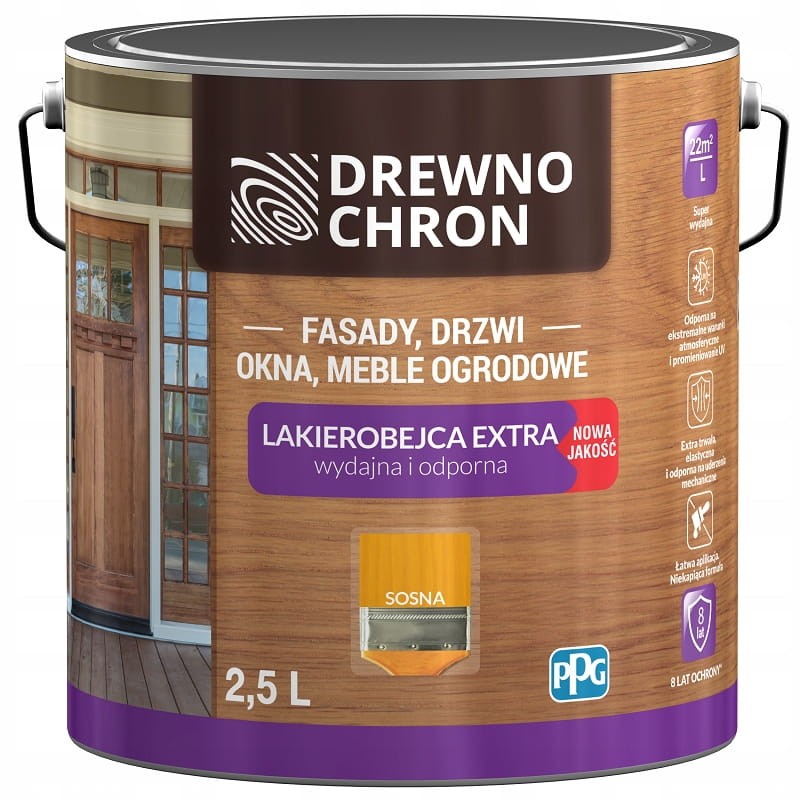 Drewnochron Lakierobejca Extra 2,5L Sosna