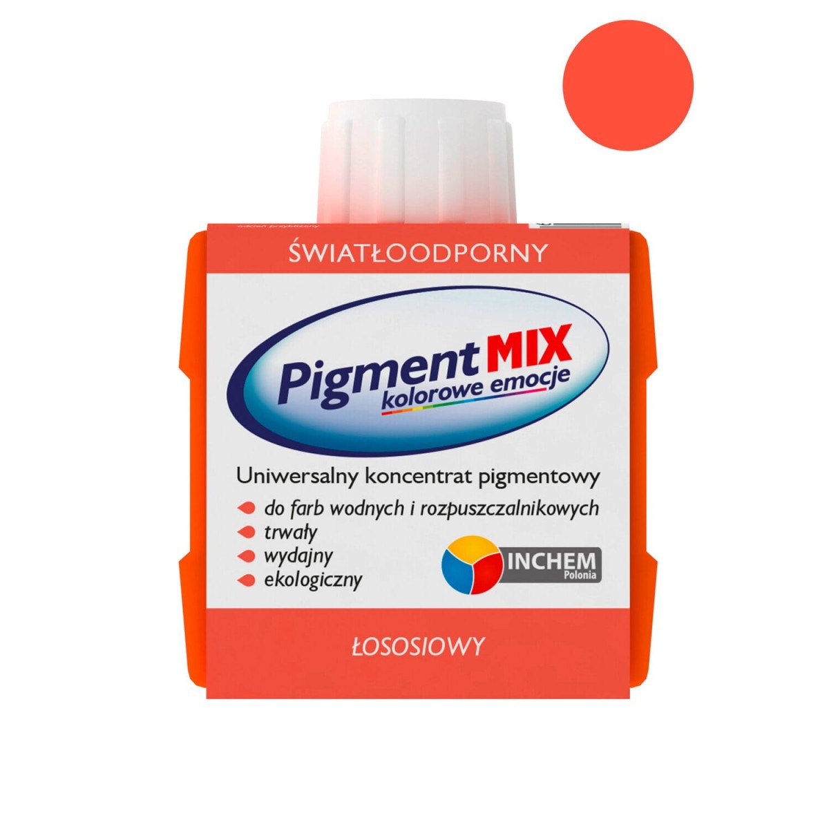 INCHEM Pigment Mix barwnik do farb ŁOSOSIOWY 80ml