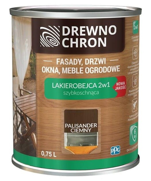 DrewnoChron Lakierobejca 2w1 0,75l Palisander Ciemny