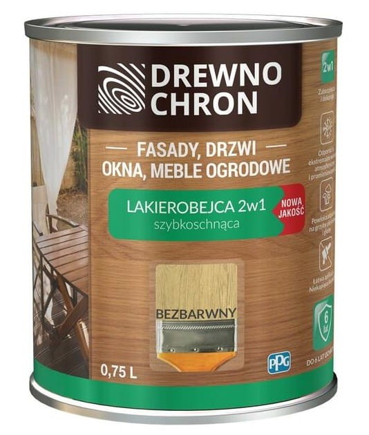 DrewnoChron Lakierobejca 2w1 0,75L Bezbarwny