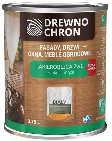 DrewnoChron Lakierobejca 2w1 0,75l Biały
