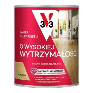 V33 Lakier do parkietu o wysokiej wytrzymałości bezbarwny połysk 0,75L
