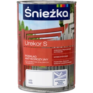 Śnieżka UREKOR 0,8l Podkład antykorozyjny BIAŁY