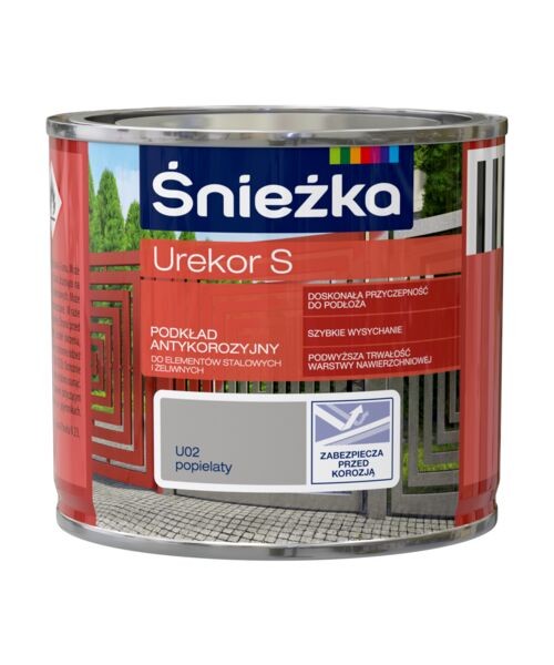 Śnieżka UREKOR 0,2l Podkład antykorozyjny POPIELATY