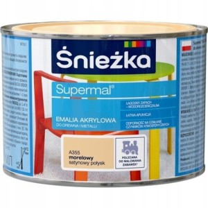 ŚNIEŻKA Eko Supermal Emalia akrylowa 0,4L MORELOWY Satyna A355