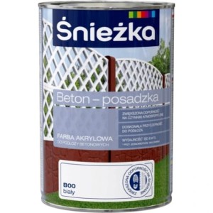 Farba do betonu ŚNIEŻKA BETON POSADZKA 0,8L BIAŁY