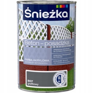Farba do betonu ŚNIEŻKA BETON POSADZKA 0,8L GRAFITOWY