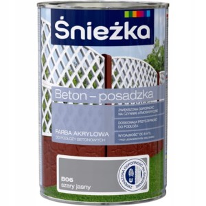 Farba do betonu ŚNIEŻKA BETON POSADZKA 0,8L SZARY JASNY