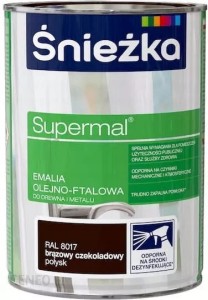 Śnieżka Supermal Emalia 0,8l Brąz Czekolada RAL 8017