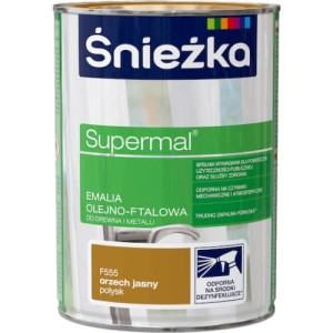 Śnieżka Supermal Emalia ftalowa 10l Orzech Jasny