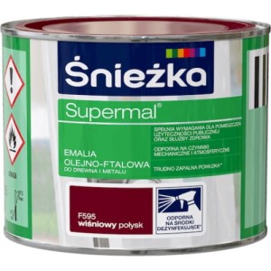 Śnieżka Supermal Emalia 0,2l Wiśniowy F595