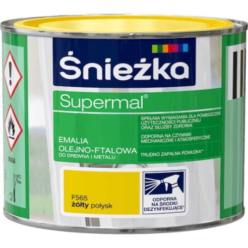 Śnieżka Supermal Emalia 0,2l Żółty F565