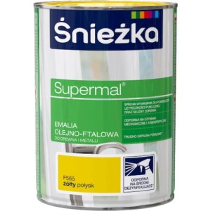 Śnieżka Supermal Emalia ftalowa 5l Żółty Połysk F565