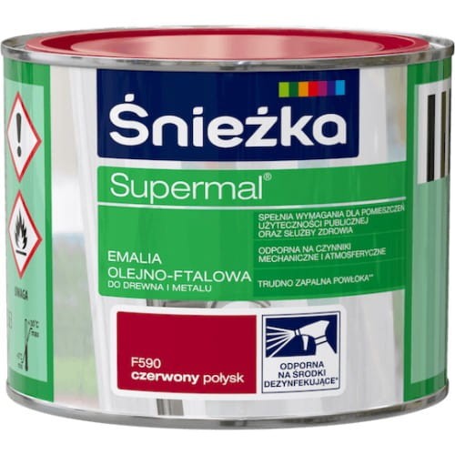 Śnieżka Supermal Emalia 0,2l Czerwony F590