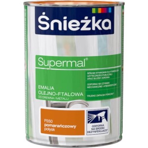 Śnieżka Supermal Emalia 0,8l Pomarańczowy F550