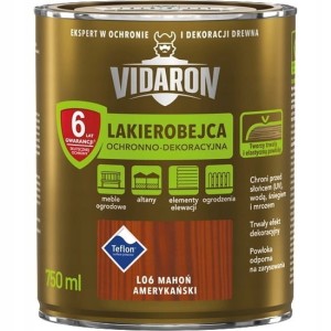 VIDARON Lakierobejca ochronno-dekoracyjna mahoń amerykański L06 750ml