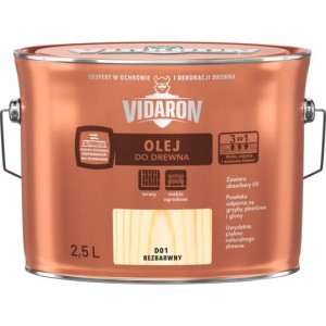 VIDARON Olej do drewna 2,5L Bezbarwny D01