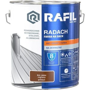 RADACH 10l Ceglany RAL 8004 Farba na dach PÓŁMAT