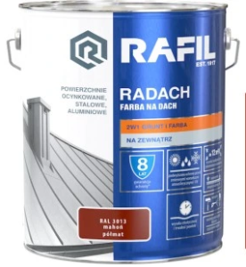 RADACH 10l Mahoń RAL 3013 Farba na dach PÓŁMAT