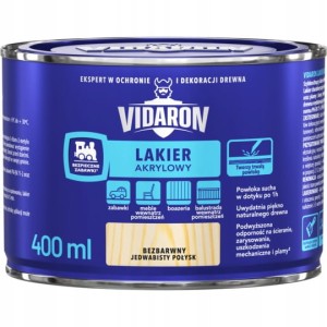 VIDARON Lakier akrylowy do drewna 0,4l POŁYSK