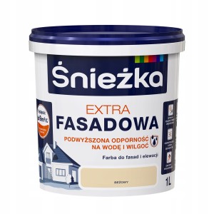 Farba Śnieżka Extra Fasadowa BEŻOWY 1L