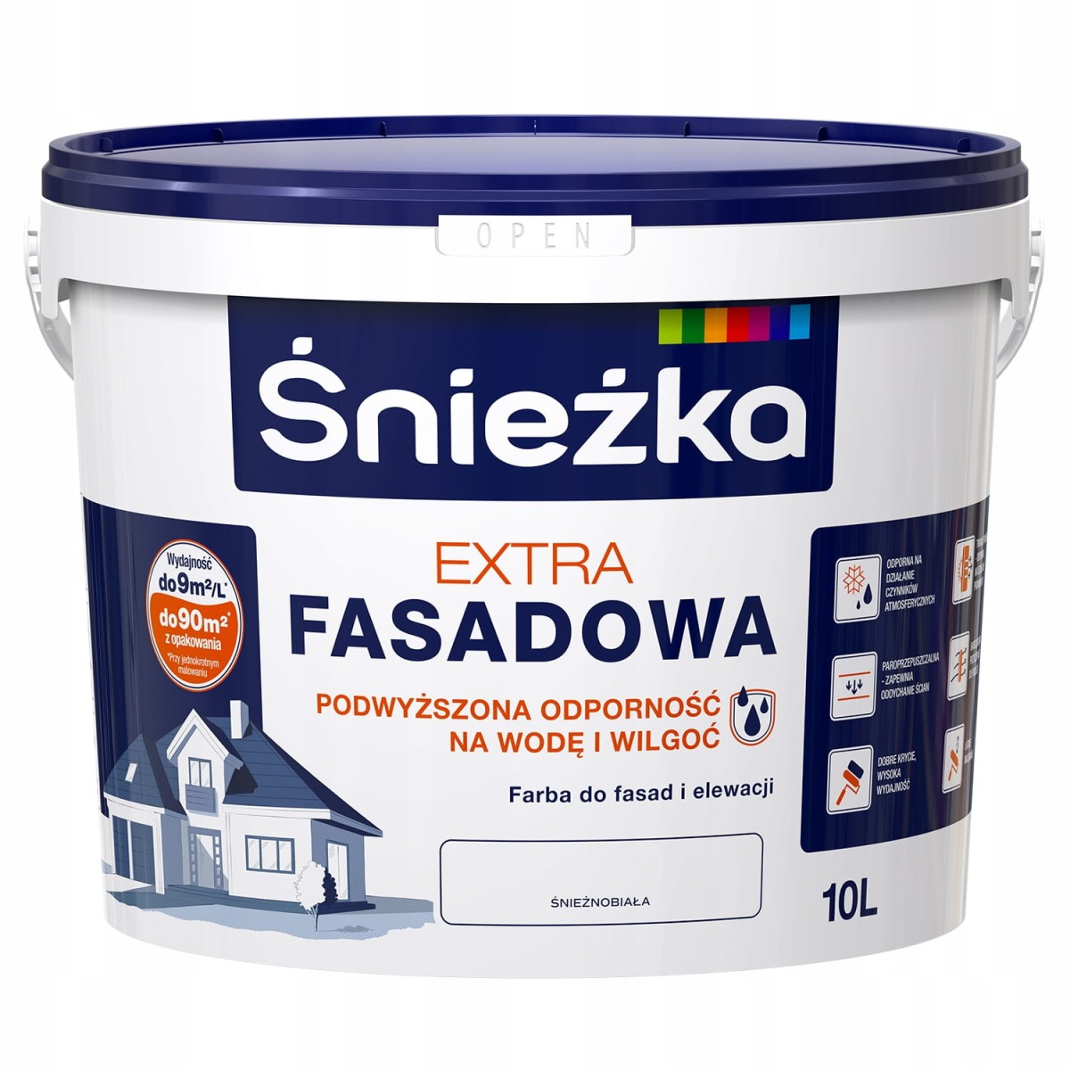 Farba Śnieżka Extra Fasadowa BIAŁA 5L