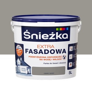 Farba Śnieżka Extra Fasadowa CIEMNY SZARY 5L