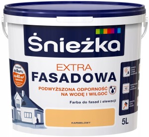 Farba Śnieżka Extra Fasadowa KARMELOWY 5L  +