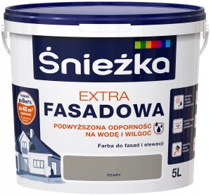 Farba Śnieżka Extra Fasadowa SZARY 5L
