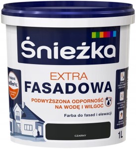 Farba Śnieżka Extra Fasadowa CZARNY 1L
