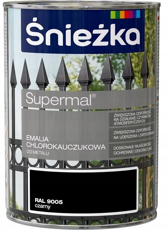 ŚNIEŻKA CHLOROKAUCZUK  5L RAL 9005 Czarny