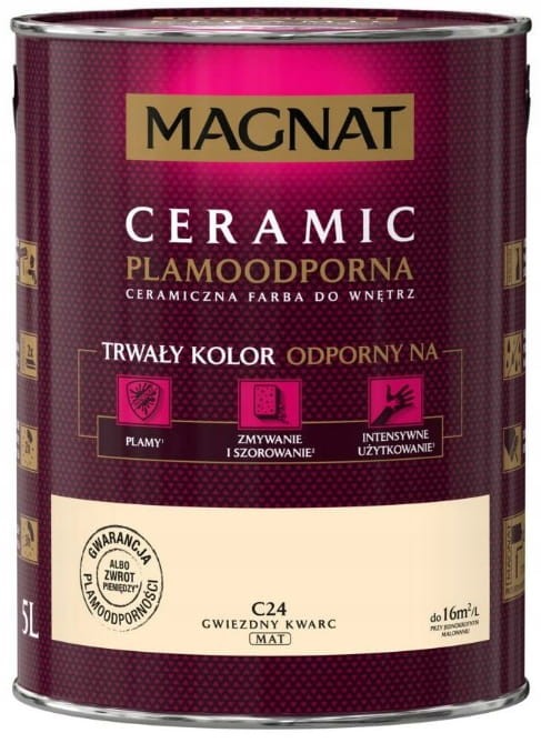 MAGNAT Ceramic Farba plamoodporna gwiezdny kwarc C24 5L
