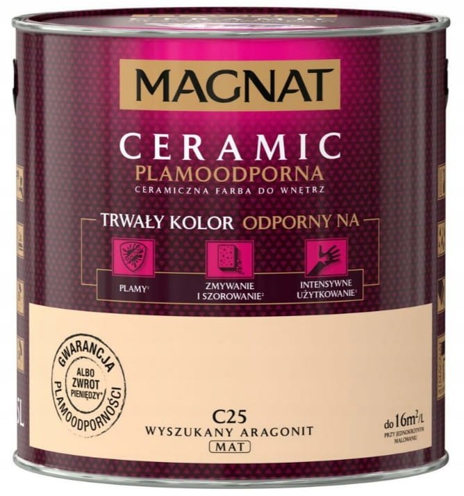MAGNAT Ceramic Farba plamoodporna wyszukany aragonit C25 2,5L