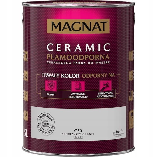 MAGNAT Ceramic Farba ceramiczna srebrzysty granit C30 5L