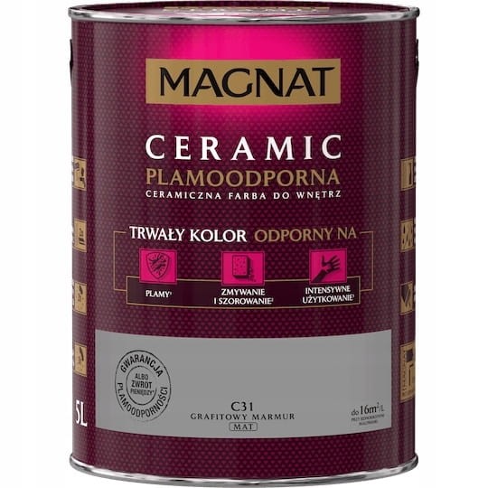 MAGNAT Ceramic Farba ceramiczna grafitowy marmur C31 5L
