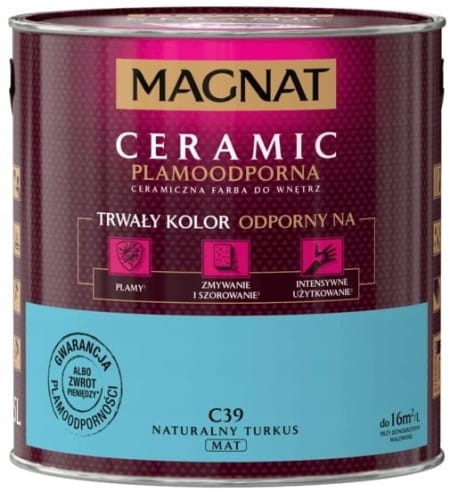MAGNAT Ceramic Farba ceramiczna naturalny turkus C39 2,5L