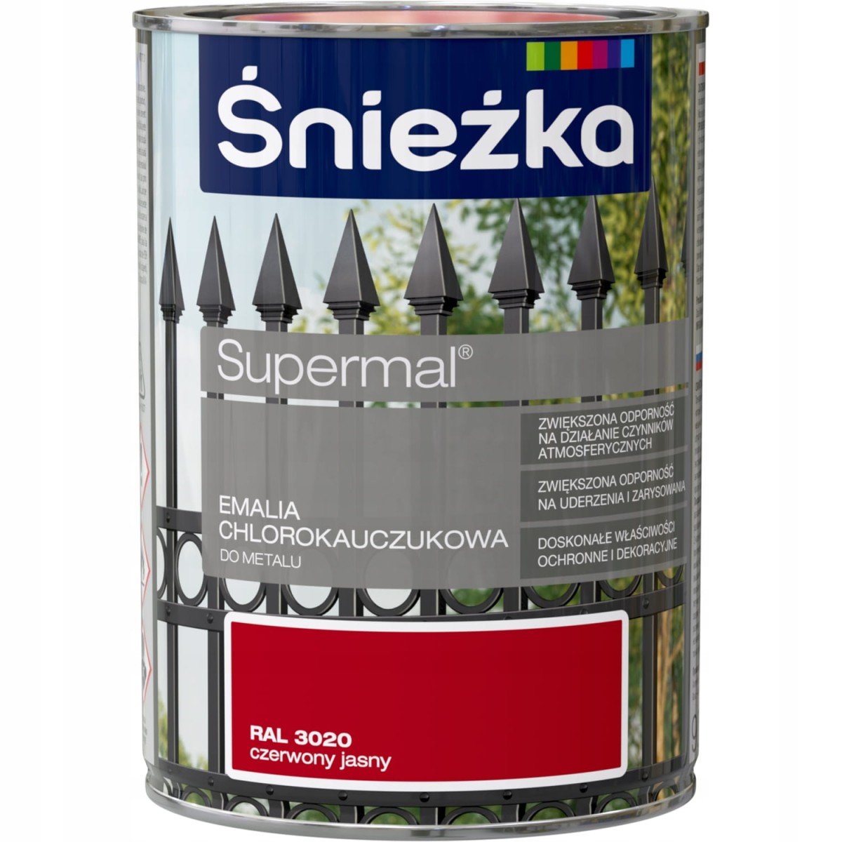 ŚNIEŻKA CHLOROKAUCZUK  5L  RAL3020 Czerwony Jasny