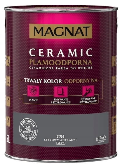 MAGNAT Ceramic Farba ceramiczna stylowy antracyt C54 5L