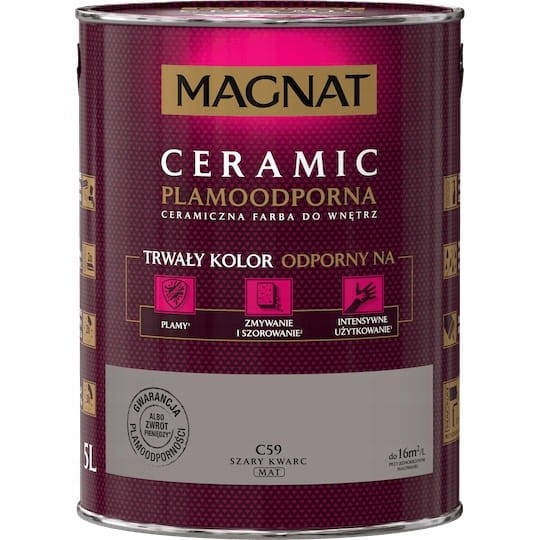 MAGNAT Ceramic Farba ceramiczna  szary kwarc C59 5L
