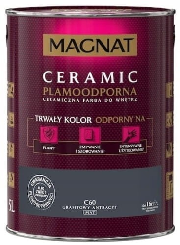 MAGNAT Ceramic Farba ceramiczna grafitowy antracyt C60 5L