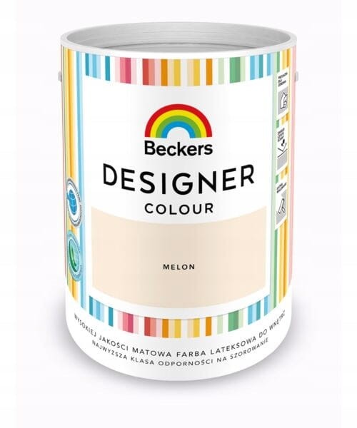 Farba plamoodporna Beckers Designer pastelowy Melon 5 l