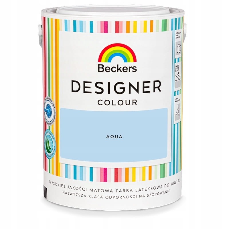 BECKERS DESIGNER Farba lateksowa plamoodporna jasna niebieska aqua 5L