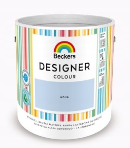 BECKERS DESIGNER Farba lateksowa plamoodporna jany niebieski aqua 2,5L