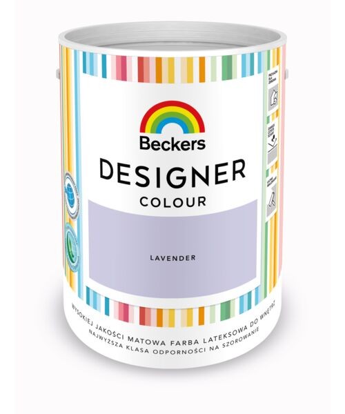 Farba lateksowa Beckers Designer pastelowa lawendowa Lavender 5L