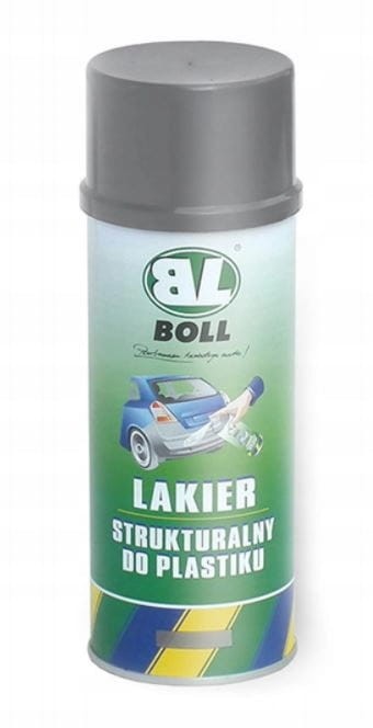 BOLL LAKIER STRUKTURALNY DO PLASTIKU SZARY- SPRAY 400ml
