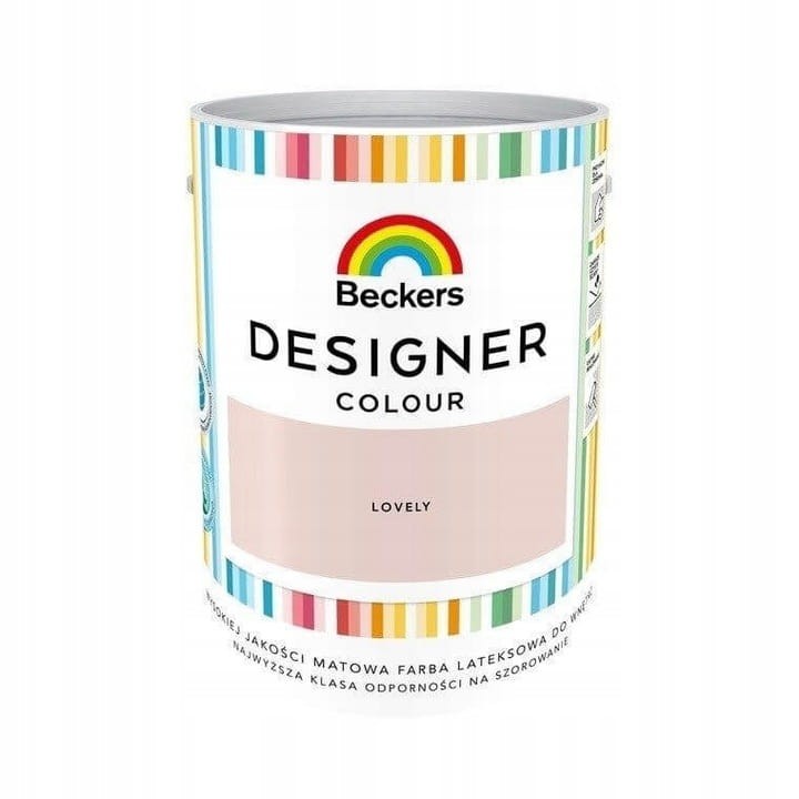 Farba plamoodporna Beckers Designer delikatny różowy Lovely 5L